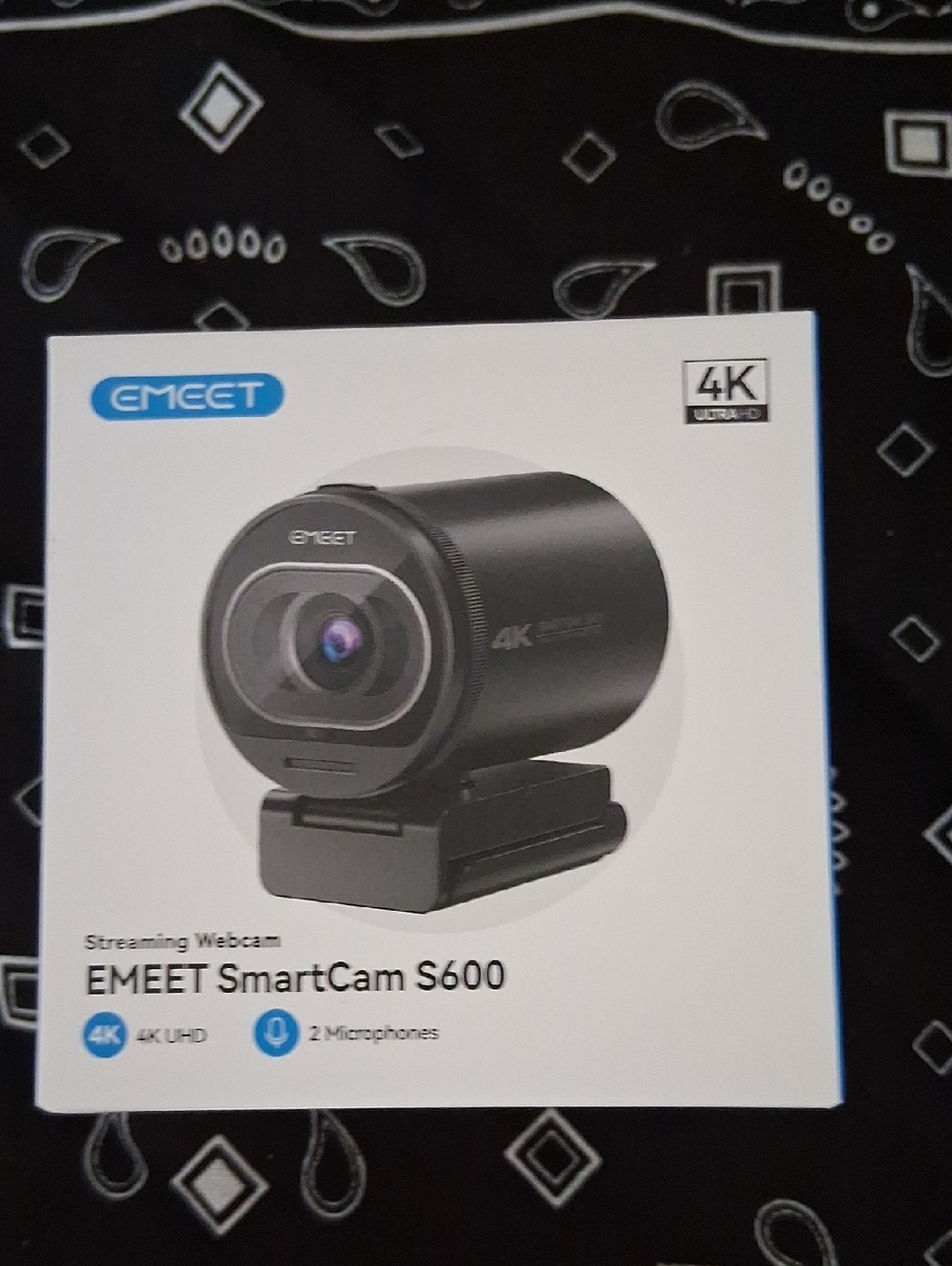 S600 4K Webcam - Black